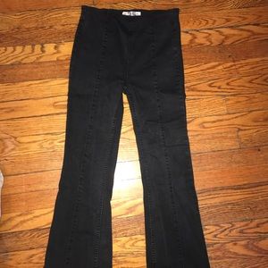 Free people elastic waist flare jean